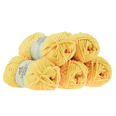 Produktbild von 500g Chenille-Wolle Samet Soft 39 Farben Chenille-Strickgarn Wolle Strickwolle