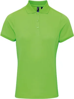 Produktbild von Premier Workwear PR616 | Damen Coolchecker Piqué Polo / ® - Farbe: Neon Green - Größe: L