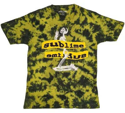 Obrázok produktu pre Sublime Praying Skeleton (Wash Collection) Yellow XL Tričko