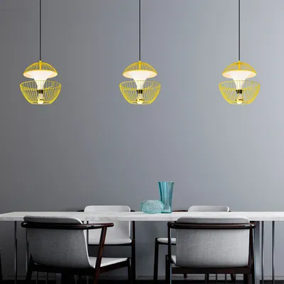 Produktbild von Opviq, Telmander- Telmander FLG, Gelb, Kronleuchter, 30 x 30 x 45-135 cm, Metallkörper