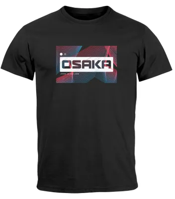 Produktbild von Herren T-Shirt Japan Osaka Asian style Teachwear Fashion Streetstyle Neverless® schwarz L