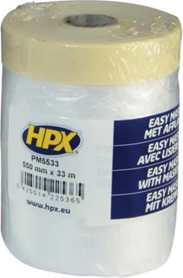 Productafbeelding van "Easy Mask" - Afdekfolie met afplaktape, 550 mm x 33 meter