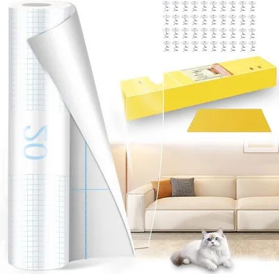 Zdjęcie produktu dla Folia ochronna 30 x 500 cm, przezroczysta, do mebli i drzwi