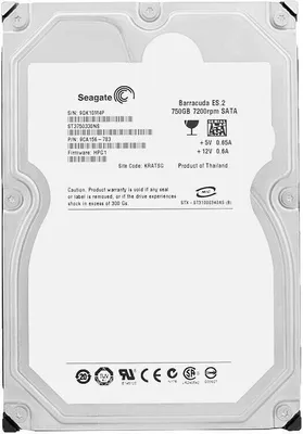 Image de Disque dur Seagate 750Gb ST3750330NS 32Mb Cache 7200Rpm Sata II 3.5'' pouces