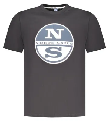 Produktbild von Herren T-Shirt Schwarz Kurzarm mit Rundhals und Logo-Druck