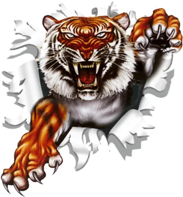 Produktbild von Hermann Schütz Aufkleber Einschussloch 90mm Motiv Tiger 85x90mm