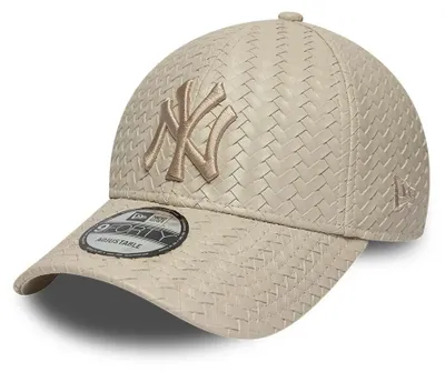 Produktbild von New Era MLB 9FORTY PolyurethanWeave Cap New York Yankees beige