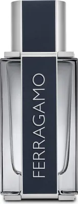 A product shot of a bottle of Ferragamo cologne.