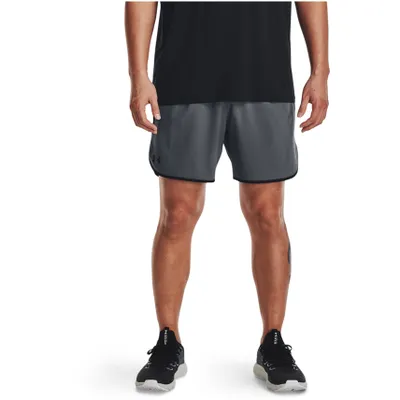 Zdjęcie produktu dla UNDER ARMOUR HIIT Woven 6" Shorts Herren 012 - pitch gray/black L