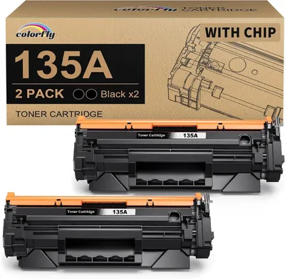 Image de Solidchoice - Cartouche de toner 135A compatible avec les imprimantes HP LaserJet (lot de 2)