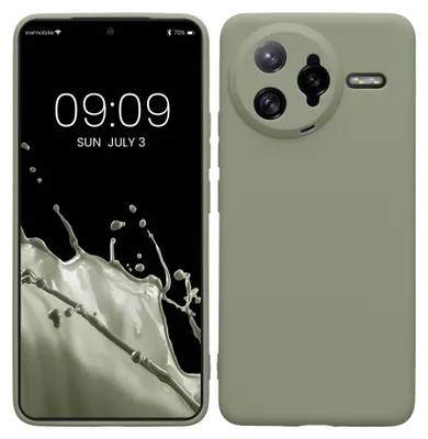 Produktbild von kwmobile Handyhülle für Xiaomi Poco F7 Ultra Hülle - weiches Handy Silikon Case - Schutzhülle Cover - Graugrün