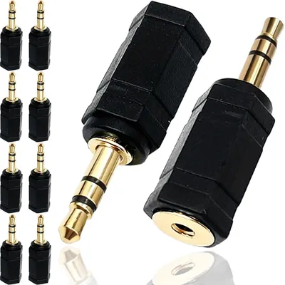 Image de Adaptateur stéréo 3,5 mm vers mono, lot de 10