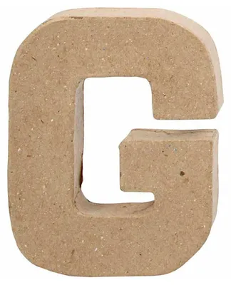 Produktbild von Creativ Company 26645, Deko-Buchstabe, Papier, Natürlich/Natur, 77 mm, 100 mm, 1,7 cm