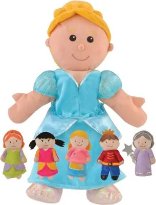 Immagine prodotto di Set di marionette a mano di Fiesta Crafts per Cenerentola - teatro delle marionette giocattolo