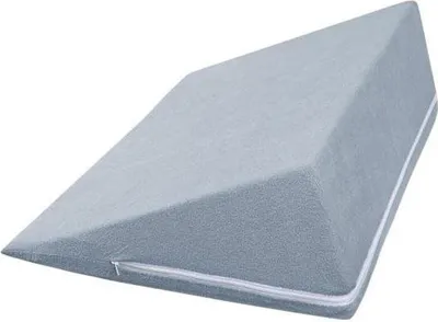 Obrázok produktu pre Klinový vankúš – 80 x 50 x 20 cm – modrý, sivý