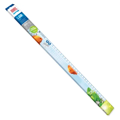 A product package for an LED aquarium light.
