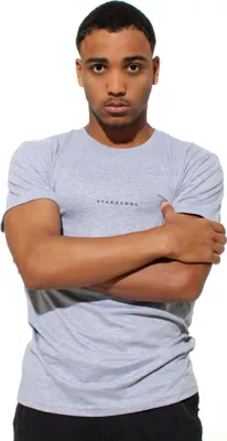 Produktbild von Stark Soul® T-Shirt -Stark Soul-, Small Print, Baumwolle - Grau Melange - Gr: XL