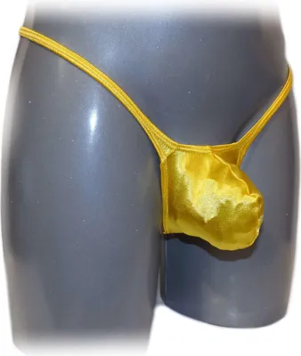 Produktbild von Herren String Tanga Gold XXL mit atmungsaktivem Bulge-Beutel für Bewegungsfreiheit