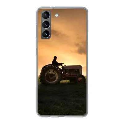 Produktbild von MuchoWow® Handyhülle Schutzhülle Hülle für Samsung Galaxy S21 Traktor - Landwirt - Nebel Silikon Softcase Handy Hülle - Softcase