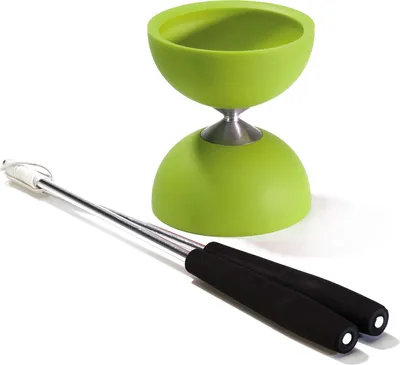Produktbild von Eureka - Gummidiabolo mit Aluminiumstäben - Grün