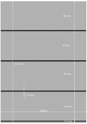 Produktbild von PRINZ Premium Steckkarten, 148 x 210 mm, 4-Streifen, 50 Stück