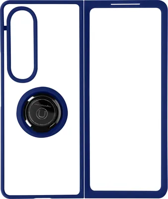 Produktbild von Avizar, Hybrid-Handyhülle mit Ring-Halterung für Samsung Galaxy Z Fold4, Blau