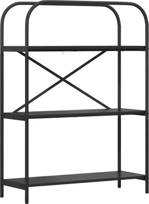 Produktbild von vidaXL Bücherregal Schwarz Eichen-Optik 80 x 30 x 109 cm Holzwerkstoff