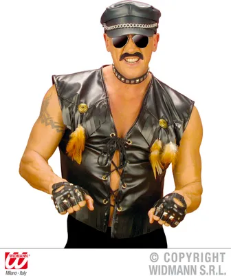Produktbild von Western Jacke - Biker Rocker Weste Rockerweste M/L 50/52 - Wild West Bikerweste