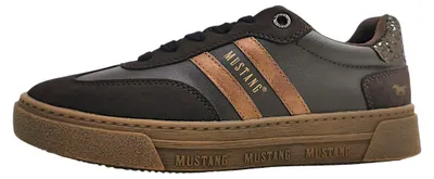 Image de Chaussures de sport Mustang pour femmes, lacets, couleur marron, style décontracté