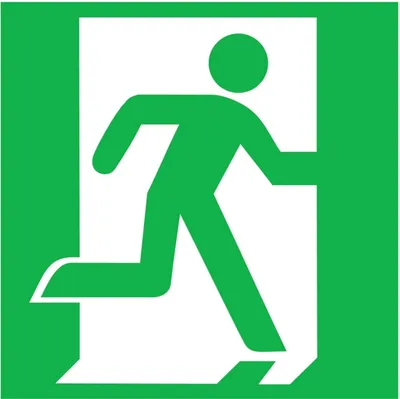 Image de SafetyMarking® Panneaux de secours - Sortie de secours droite