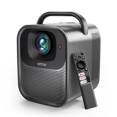 Produktbild von ETOE Seal Pro Beamer 1080P Native 1300 ANSI Google TV Netflix Integriert Autofokus 4K Decoding 2.4G/5G WLAN