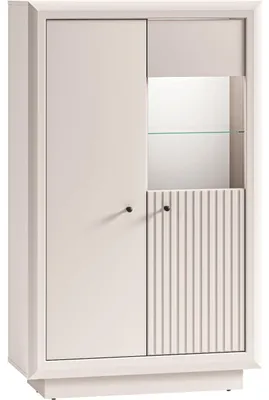Produktbild von Vitrine BARKAL 04, kaschmir, 92 cm Breite, 150 cm Höhe, 40 cm Tiefe