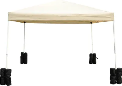 Produktbild von Outsunny Pavillon Standfuß für Faltpavillon Partyzelt Festzelt 4 Stück 4er-Set schwarz NEU