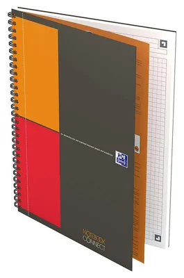 Immagine prodotto di Oxford 400080784 Notebook Connect - blocco universitario, B5, a scacchiera, 80 fogli, copertina rigida, 4 indicatori d'angolo per la scansione
