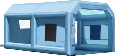 Produktbild von Inflatable Paint Booth, 21 x 13.5 x 9.8 ft Inflatable Spray Booth, with 1100W Powerful Blower and Air Filter System, Portable Car Paint Booth for Medium-Sized Vehicles, Large Furniture Painting