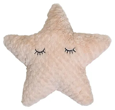Sternenkissen aus Polyester, weiß, Ø 35 cm, waschbar