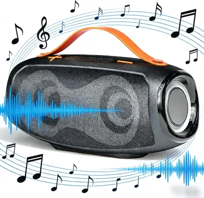 Produktbild von Outdoor Bluetooth Box 20W mit RGB Beleuchtung, wasserdichter tragbarer Lautsprecher mit starkem Bass, 10 Std Akku