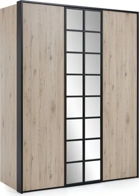 Obrázek produktu pro Hnědá šatní skříň Moderní nábytek do ložnice Desig šatní skříně