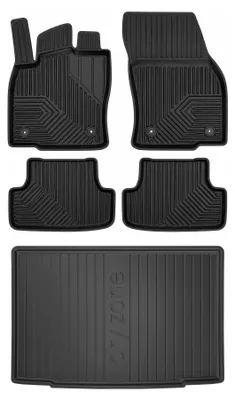 Obrázek produktu pro Autokoberce 3D TPE + vana kufru DryZone pro: Volkswagen T-Roc II 2025- SUV 5 ks