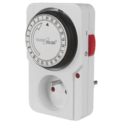 Produktbild von Mechanische Zeitschaltuhr GreenBlue, 48 Programme, max. Belastung 16A, IP20, GB360 E