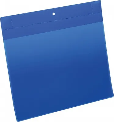 Produktbild von DURABLE Magnet-Kennzeichnungstasche, blau/transparent, DIN A4, quer, 10/VE