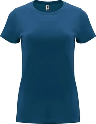 Produktbild von Roly CA6683 | Damen Capri T-Shirt, Tailliert und eng anliegend geschnitten - Farbe: 55 Navy Blue - Größe: M