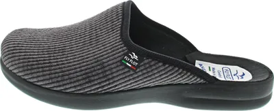Produktbild von Fly Flot Herren Hausschuh Cord Pantoffel mit leichter Piumatech Laufsohle 220092, Größe:41 EU, Farbe:Grau