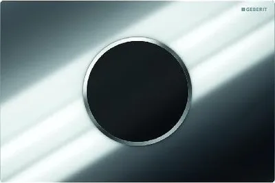 Produktbild von Geberit Sigma10 - elektronische Betätigungsplatte, 2 Mengenspülung, Netzversorgung, chrom glänzend/chrom matt 115.908.KH.1