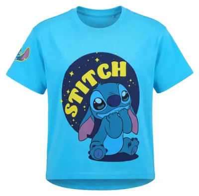 Produktbild von Disney Stitch Kinder Jungen T-Shirt Kurzarm Shirt - 104, Blau