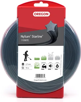 Produktbild von Oregon Sternförmiger Nylon Mähfaden 2,7mm, 2,7 mm x 70 m (110987E)