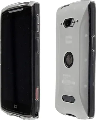 Image de caseroxx housse de protection TPU compatible avec Crosscall Core-M5, housse en caoutchouc pour téléphone portable transparente