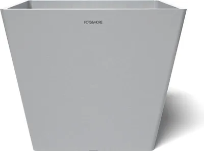 Produktbild von POTS&MORE Pflanztopf Prismo 30,¸ 31 cm quadratische Form Hellgrau Höhe 25,6 cm
