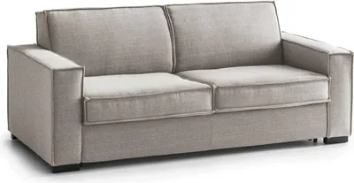 Produktbild von Festes Sofa Dauder, 2-Sitzer-Sofa, 100%  Italy, Wohnzimmersofa aus Stoff, mit schmalen Armlehnen, Cm 160x95h90, Turteltaube