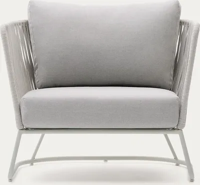 Produktbild von Outdoor-Sessel Saconca 78 x 89 x 80 cm Stahl Seil Grau
